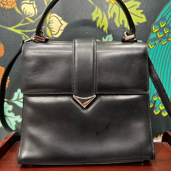 Bally Vintage Italian Leather Top-Handle & Crossbody Bag — Made in Italy - Picture 3 of 14